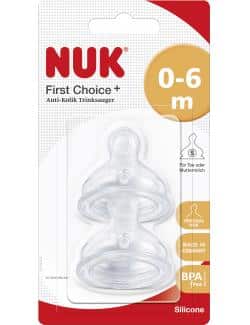 Nuk First Choice+ Anti-Kolik Trinksauger Silikon Gr. 1/S