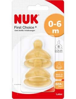 Nuk First Choice+ Anti-Kolik Trinksauger Latex Gr. 1/S