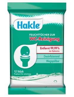 Hakle Feuchttücher zur WC Reinigung