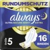 Always Ultra Damenbinden Secure Night Extra (Größe 5) Mit Flügeln