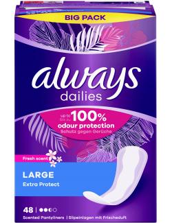 Always Dailies Extra Protect Large Fresh Slipeinlagen