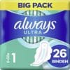 Always Ultra Damenbinden Normal (Größe 1) Mit Flügel BigPack