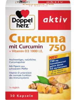 Doppelherz aktiv Curcuma 750 mit Curcumin + Vitamin D3