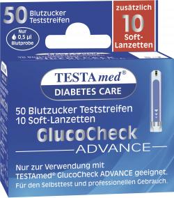 Testa med Diabetes Care GlucoCheck Advance Blutzucker Testerstreifen