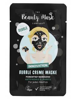 The Beauty Mask Company Bubble Creme Maske Aktivkohle & Lakritz
