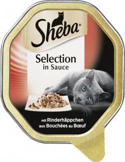 Sheba Selection in Sauce mit Rinderhäppchen