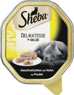 Sheba Delikatesse in Gelee Geschnetzeltes mit Huhn