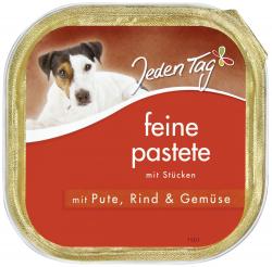 Jeden Tag Hund Feine Pastete mit Pute