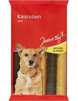 Jeden Tag Hund Gefüllte Kaurollen mit Geflügel & Pansen