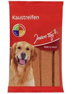 Jeden Tag Hund Kaustreifen mit Rind & Kalb