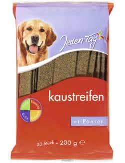 Jeden Tag Hund Kaustreifen mit Pansen