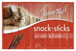 Jeden Tag Katze Snack-Sticks Lachs & Forelle