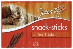 Jeden Tag Katze Snack-Sticks Pute & Leber