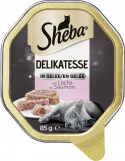 Sheba Genuss in Gelee Geschnetzeltes mit Lachs