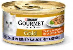 Gourmet Gold Zarte Häppchen in Sauce mit Gemüse mit Kalb