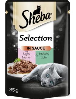 Sheba Selection in Sauce mit Lachs & Seelachs