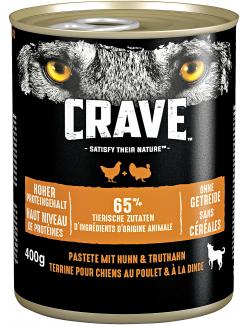 Crave Hund Adult Pastete mit Huhn & Truthahn