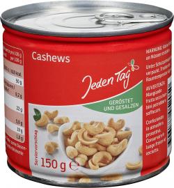 Jeden Tag Cashews geröstet & gesalzen