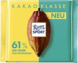 Ritter Sport Kakao Klasse 61% Die Feine aus Nicaragua