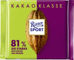 Ritter Sport Kakao Klasse 81% Die Starke aus Ghana