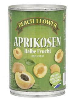 Beach Flower Aprikosen Halbe Frucht