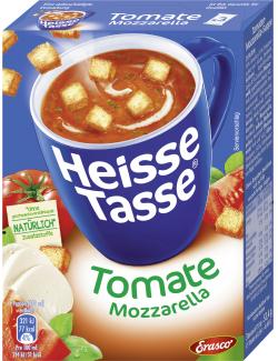 Erasco Heisse Tasse Tomate-Mozzarella-Suppe