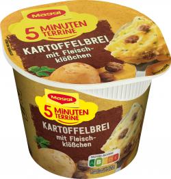 Maggi 5 Minuten Terrine Kartoffelbrei mit Fleischklößchen