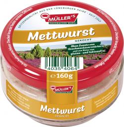 Müller's Mettwurst gekocht