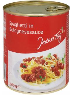 Jeden Tag Spaghetti in Bolognesesauce