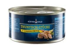 Küstengold Thunfisch-Stücke in Sonnenblumenöl