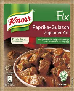 Knorr Fix Paprika-Gulasch Zigeuner Art