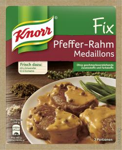 Knorr Fix Pfeffer-Rahm Medaillons