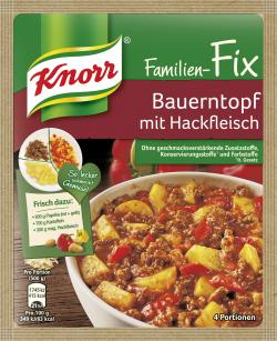 Knorr Fix Bauern-Topf mit Hackfleisch