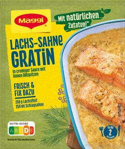 Maggi Fix für Lachs-Sahne Gratin