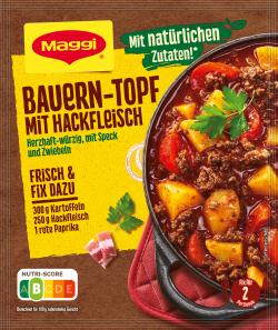 Maggi Fix für Bauern-Topf mit Hackfleisch