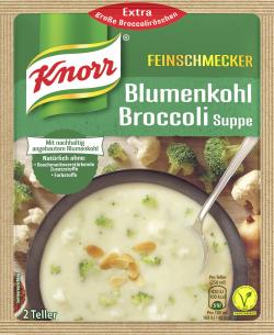 Knorr Feinschmecker Blumenkohl Broccoli Suppe