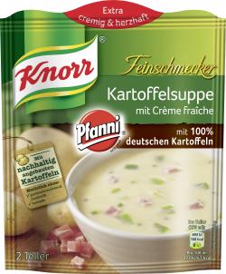 Knorr Feinschmecker Kartoffel Suppe mit Creme fraîche