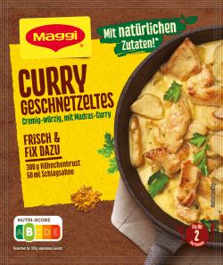 Maggi Fix für Curry Geschnetzeltes