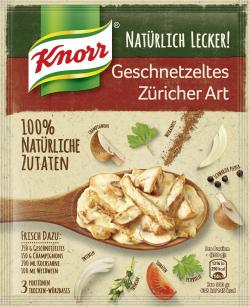 Knorr Natürlich Lecker! Geschnetzeltes Züricher Art