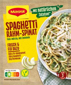 Maggi Fix für Spaghetti Rahm-Spinat