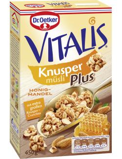 Dr. Oetker Vitalis Knuspermüsli Plus Honig-Mandel