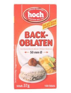 Hoch Backoblaten 50mm