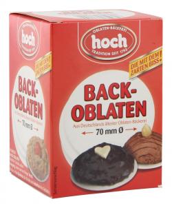 Hoch Backoblaten 70mm