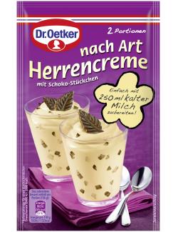 Dr. Oetker nach Art Herrencreme mit Schoko-Stückchen