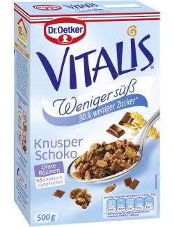 Dr. Oetker Vitalis Weniger Süß Knusper Schoko