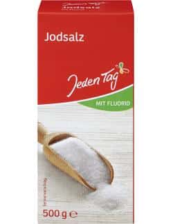 Jeden Tag Jodsalz mit Fluorid