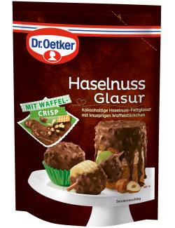 Dr. Oetker Haselnuss Glasur mit Waffel Crisp