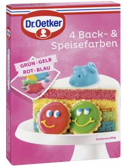 Dr. Oetker 4 Back & Speisefarben