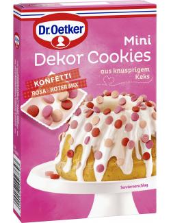 Dr. Oetker Mini Dekor Cookies Konfetti Rosa-Roter Mix