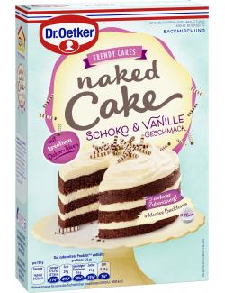 Dr. Oetker Naked Cake Schoko & Vanille-Geschmack